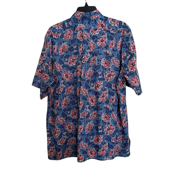 Reyn Spooner | Rare Reverse Print Aloha Hawaiian Shirt Hibiscus Egyptian Cotton - Picture 3 of 5